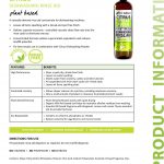 Tri Nature Citrus Rinse Aid Information Sheet